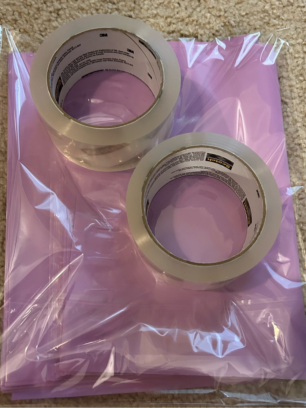 3 piece Shipping Bundle (50 10x13 poly mailers and 2 rolls of packaging tape)